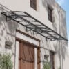 14’8 X 4’7 Palram Canopia Amsterdam 4460 Grey Clear Large Door Canopy (4.47m X 1.39m)