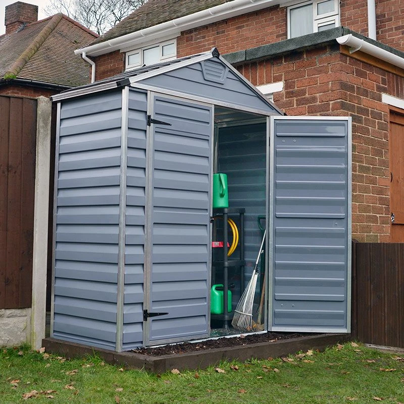 6' X 3' Palram Canopia Grey Skylight Plastic Shed (1.85m X 0.9m) 2 6' X 3' Palram Canopia Grey Skylight Plastic Shed (1.85m X 0.9m) - Image 2