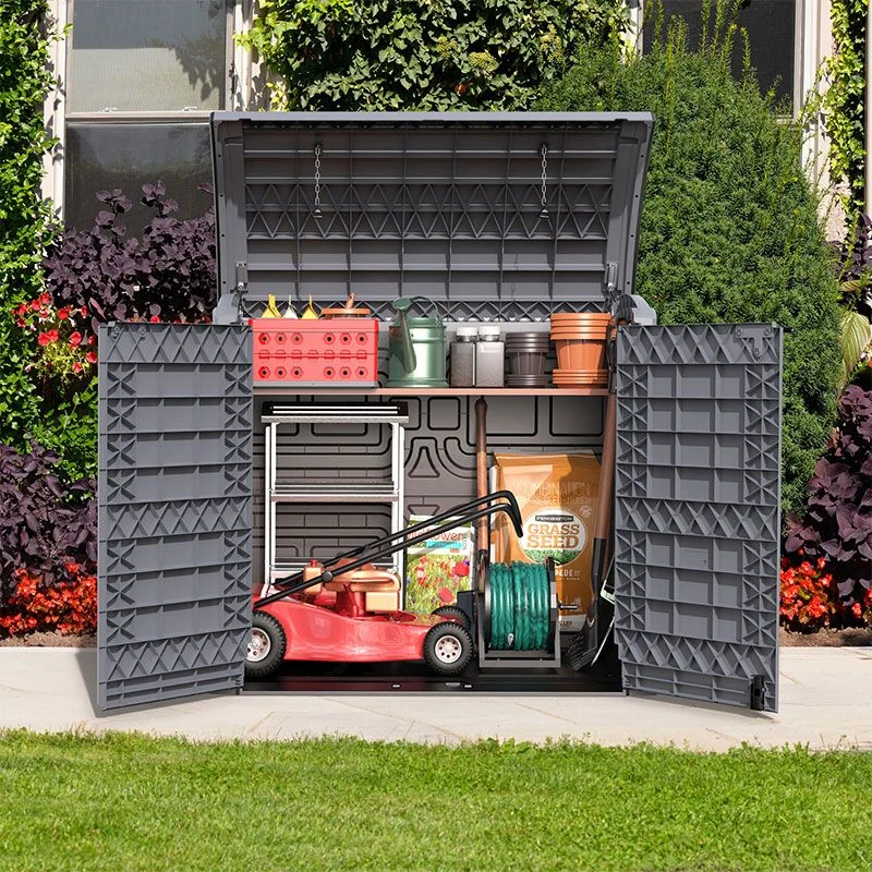 4'9 X 2'8 Saffron StoreAway 1200L Plastic Garden Storage Shed (1.45m X 0.83m) 2 4'9 X 2'8 Saffron StoreAway 1200L Plastic Garden Storage Shed (1.45m X 0.83m) - Image 2