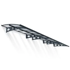 22’ X 4’7 Palram Canopia Herald 6690 Grey Mist Large Door Canopy (6.71m X 1.39m) -Lifetina Shop 03 703922 herald 6690 render min