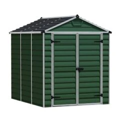 6' X 8' Palram Canopia Dark Green Skylight Plastic Shed (1.85m X 2.29m) 27 6' X 8' Palram Canopia Dark Green Skylight Plastic Shed (1.85m X 2.29m) -Lifetina Shop 03 706043hd 6x8 palram canopia green skylight shed render min