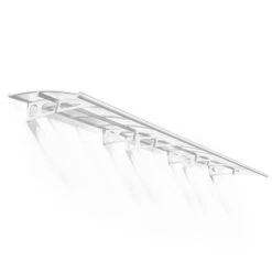 21' X 5' Palram Canopia Bordeaux 6690 Large Door Canopy - White Mist (6.71m X 1.39m) -Lifetina Shop 03 706831 21x5 pc bordeaux wm render min