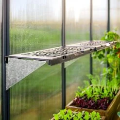 2' X 1' Palram Canopia Leaves Greenhouse Shelves - 2 Pack (0.65m X 0.26m) -Lifetina Shop 03 707010 2x1 pc leaves insitu min