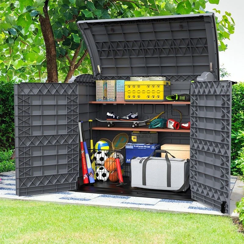 4'9 X 2'8 Saffron StoreAway 1200L Plastic Garden Storage Shed (1.45m X 0.83m) 3 4'9 X 2'8 Saffron StoreAway 1200L Plastic Garden Storage Shed (1.45m X 0.83m) - Image 3