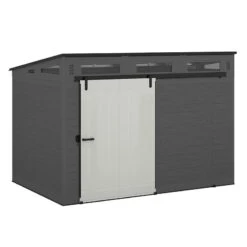 10' X 7' Suncast Modernist Plastic Garden Storage Shed With Barn-Style Door (3.28m X 2.22m) -Lifetina Shop 03 bms9000 suncast modernist 10x7 render min
