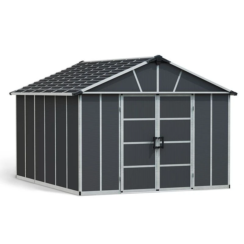 11' X 13.1' Palram Canopia Yukon Dark Grey Skylight Plastic Shed (3.32m X 3.93m) 14 11' X 13.1' Palram Canopia Yukon Dark Grey Skylight Plastic Shed (3.32m X 3.93m) - Image 14