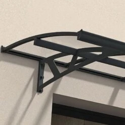 7’4 X 4’7 Palram Canopia Amsterdam 2230 Grey Clear Door Canopy (2.24m X 1.39m) -Lifetina Shop 04 705458 amsterdam 2230 feature1 min