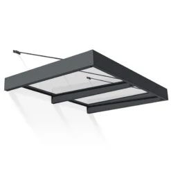 6’4 X 4’7 Palram Canopia Sophia XL 2000 Grey Clear Door Canopy (1.92m X 1.4m) -Lifetina Shop 04 706973 sophia 2000 render min