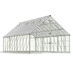 10' X 20' Palram Canopia Balance Silver Large Greenhouse (3.04m X 6.04m) -Lifetina Shop 04 707012 10x20 pc balance render min