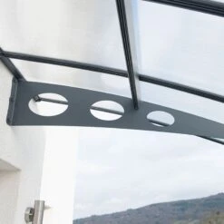 22’ X 4’7 Palram Canopia Herald 6690 Grey Mist Large Door Canopy (6.71m X 1.39m) -Lifetina Shop 05 703922 herald 6690 feature2 min
