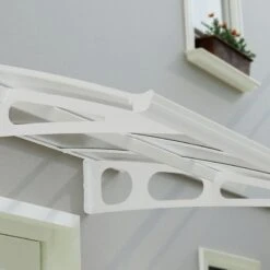 14' X 5' Palram Canopia Bordeaux 4460 Large Door Canopy - White Mist (4.47m X 1.39m) -Lifetina Shop 05 706830 14x5 pc bordeaux wm feature min 1