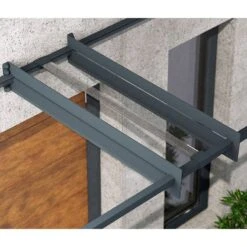 14' X 3' Palram Canopia Nancy 4100 Door Canopy - Grey (4.11m X 0.94m) -Lifetina Shop 05 706957 14x3 pc nancy feature min