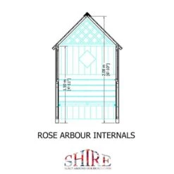Shire Rose Garden Arbour Seat 5'x3' -Lifetina Shop 05 rose0503dsl 1aa drawing2 min