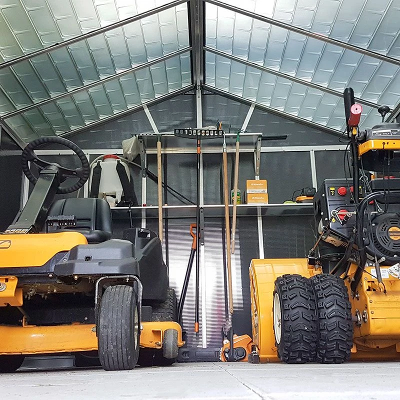 11' X 13.1' Palram Canopia Yukon Dark Grey Skylight Plastic Shed (3.32m X 3.93m) 6 11' X 13.1' Palram Canopia Yukon Dark Grey Skylight Plastic Shed (3.32m X 3.93m) - Image 6