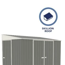 9'11 X 5' Absco Triple Door Metal Bike Shed - Grey (3m X 1.52m) -Lifetina Shop 06 esdxl20met128 bike shed feature4 min