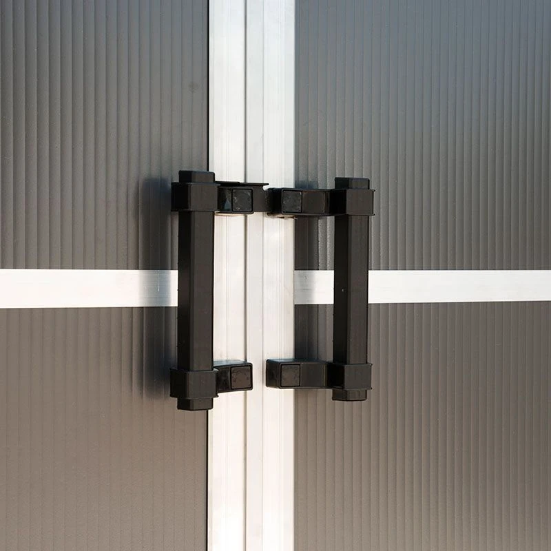 11' X 13.1' Palram Canopia Yukon Dark Grey Skylight Plastic Shed (3.32m X 3.93m) 7 11' X 13.1' Palram Canopia Yukon Dark Grey Skylight Plastic Shed (3.32m X 3.93m) - Image 7