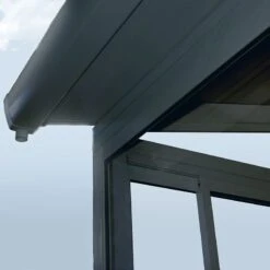 10' X 10' Palram Canopia SanRemo Grey Lean-To Conservatory (3.05m X 3.05m) -Lifetina Shop 07 706624 10x10 pc sanremo grey feature min