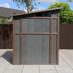 7’ X 7’ Mercia Premium Composite Pent Shed (2.03m X 2.08m) -Lifetina Shop 07 esdxl30pls027 mercia 7x7 composite shed insitu6 min