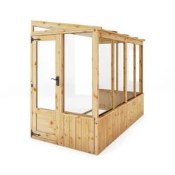 8'2 X 4'4 (2.49x1.32m) Mercia 84 Wooden Lean-To Greenhouse -Lifetina Shop 07 si 004 001 0005 render3 min 1