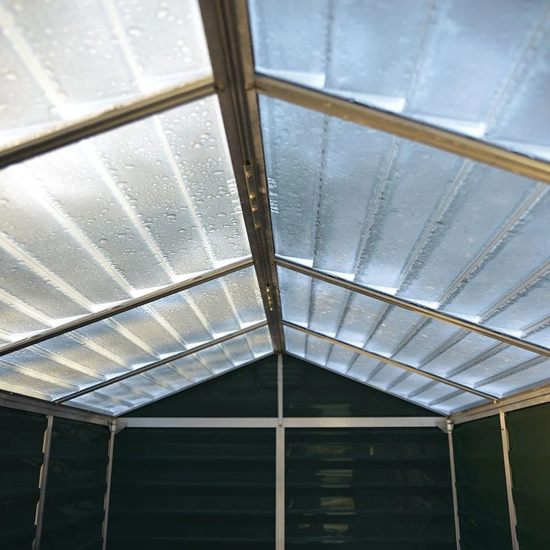 6' X 8' Palram Canopia Dark Green Skylight Plastic Shed (1.85m X 2.29m) 7 6' X 8' Palram Canopia Dark Green Skylight Plastic Shed (1.85m X 2.29m) - Image 7