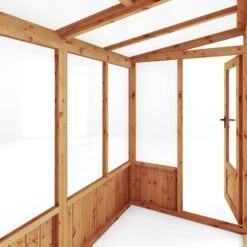 8'2 X 4'4 (2.49x1.32m) Mercia 84 Wooden Lean-To Greenhouse -Lifetina Shop 09 si 004 001 0005 feature1 min 1