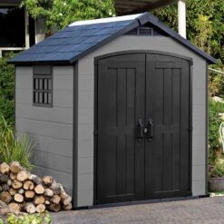 7' X 7' Keter Premier Plastic Garden Shed (2.29m X 2.23m)