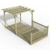 8' X 16' Forest Pergola Deck Kit With Retractable Canopy No. 3 (2.4m X 4.8m)