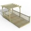 8' X 16' Forest Pergola Deck Kit With Retractable Canopy No. 10 (2.4m X 4.8m)