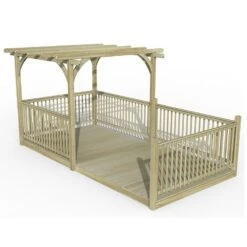8' X 16' Forest Pergola Deck Kit No. 12 (2.4m X 4.8m)