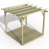 8' X 8' Forest Pergola Deck Kit With Retractable Canopy No. 1 (2.4m X 2.4m)