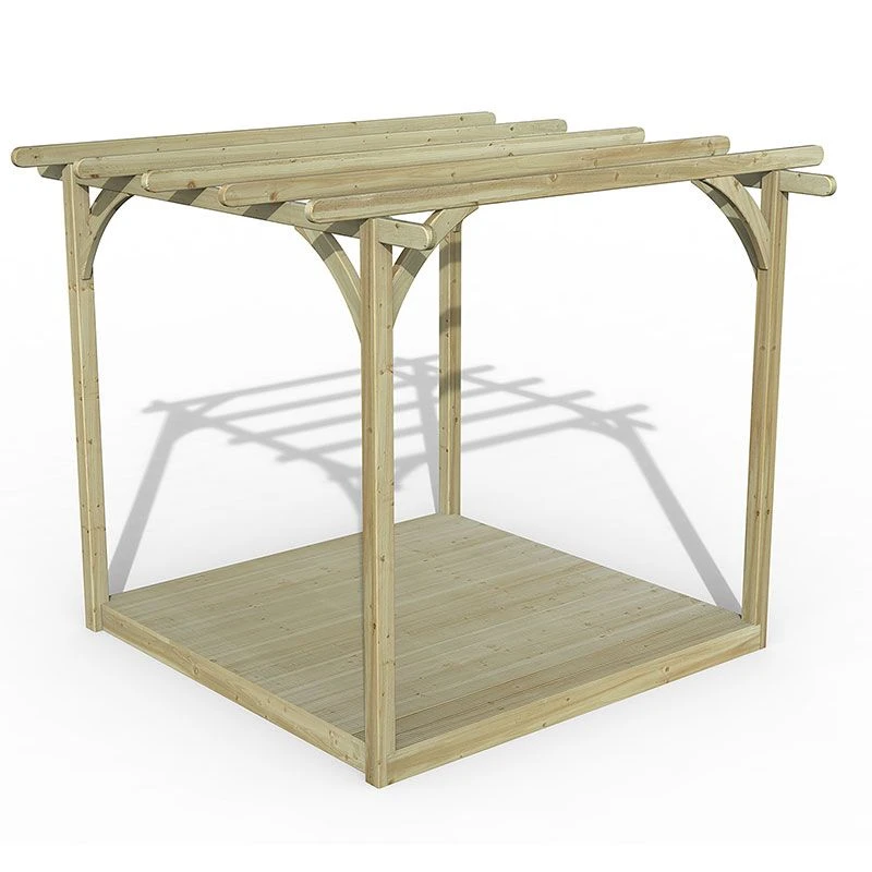 8' X 8' Forest Pergola Deck Kit No. 1 (2.4m X 2.4m) 1 8' X 8' Forest Pergola Deck Kit No. 1 (2.4m X 2.4m)