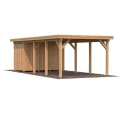 12' X 25' Palmako Karl Wooden Carport (3.6m X 7.6m) -Lifetina Shop 101025bun 12x25 palmako karl carport cutout4 min