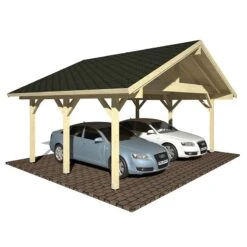 21' X 17' Palmako Robert Wooden Carport (6.3m X 5.1m) -Lifetina Shop 101029 17x21 palmako robert wooden carport cutout min