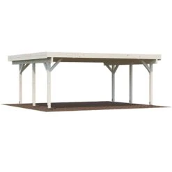 20' X 17' Palmako Karl Wooden Carport (6m X 5.1m) -Lifetina Shop 101033bun 20x17 palmako karl carport cutout min