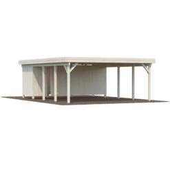 20' X 25' Palmako Karl Wooden Carport (6m X 7.6m) -Lifetina Shop 101037bun 20x25 palmako karl carport cutout2 min