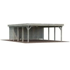 20' X 25' Palmako Karl Wooden Carport (6m X 7.6m) -Lifetina Shop 101037bun 20x25 palmako karl carport cutout3 min