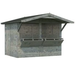 9' X 6' Palmako Stella (16mm) Premium Large Wooden Garden Bar (2.7m X 1.9m) -Lifetina Shop 101137 9x6 palmako stella garden bar cutout1 min