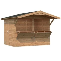 9' X 6' Palmako Stella (16mm) Premium Large Wooden Garden Bar (2.7m X 1.9m) -Lifetina Shop 101137 9x6 palmako stella garden bar cutout2 min