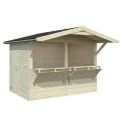 9' X 6' Palmako Stella (16mm) Premium Large Wooden Garden Bar (2.7m X 1.9m) -Lifetina Shop 101137 palmako stella premium wooden kiosk shed cutout min