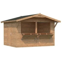 10'5 X 8'5 Palmako Stella (16mm) Premium Extra Large Wooden Garden Bar (3.2m X 2.6m) -Lifetina Shop 101141 10x8 palmako stella garden bar cutout2 min