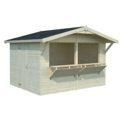 10'5 X 8'5 Palmako Stella (16mm) Premium Extra Large Wooden Garden Bar (3.2m X 2.6m) -Lifetina Shop 101141 palmako stella premium wooden kiosk shed cutout min