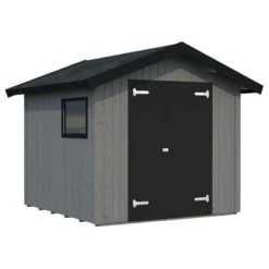 9' X 9'5 Palmako Nils Heavy Duty Wooden Apex Shed (2.8m X 2.9m) -Lifetina Shop 101180 8x8 palmako nils shed cutout3 min