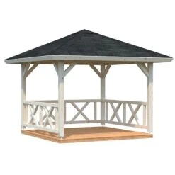 3x3m (10'x10') Palmako Betty Garden Pavilion - Luxury Gazebo -Lifetina Shop 103798 3 x 3m palmako betty pavilion cutout1 min