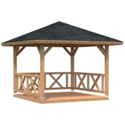 3x3m (10'x10') Palmako Betty Garden Pavilion - Luxury Gazebo -Lifetina Shop 103798 3 x 3m palmako betty pavilion cutout3 min