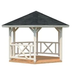 3.3x3.3m (11'x11') Palmako Betty Garden Pavilion - Luxury Gazebo -Lifetina Shop 103879 3 3 x 3 3m palmako betty pavilion cutout1 min