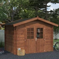 Palmako Valentine 2.8m X 1.8m Premium Log Cabin Shed (28mm)