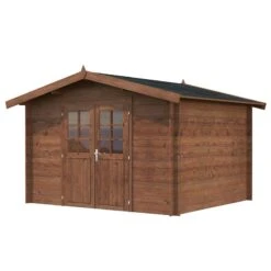 Palmako Valentine 3.4m X 2.8m Premium Log Cabin Shed (28mm) -Lifetina Shop 109458 render min