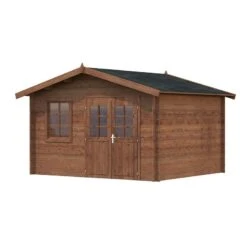 Palmako Valentine 3.6m X 3.2m Premium Log Cabin Shed (28mm) -Lifetina Shop 109527 render min