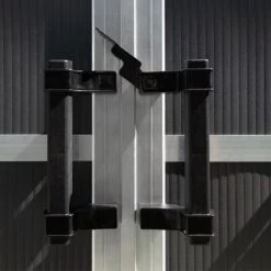 11' X 9' Palram Canopia Yukon Dark Grey Skylight Plastic Shed With WPC Floor (3.3m X 2.7m) -Lifetina Shop 10 705160 11x9 palram canopia yukon shed feature4 min