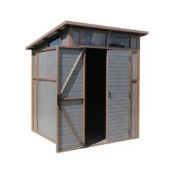 7’ X 7’ Mercia Premium Composite Pent Shed (2.03m X 2.08m) -Lifetina Shop 10 esdxl30pls027 mercia 7x7 composite shed render3 min